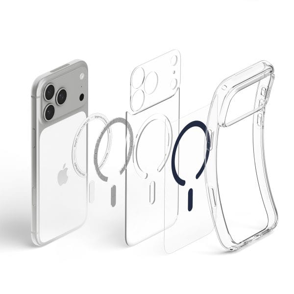 Spigen Ultra Hybrid MagSafe clear deep blue - iPhone 18 Pro/17 Pro