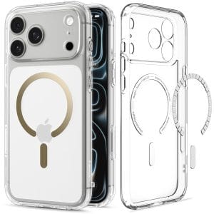 Θήκη iPhone 18 Pro / 17 Pro Spigen Ultra Hybrid MagFit MagSafe Clear Gold ACS12157