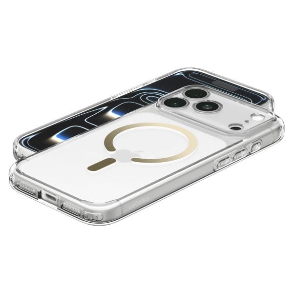 Spigen Ultra Hybrid MagSafe clear gold - iPhone 18 Pro/17 Pro