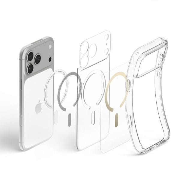 Spigen Ultra Hybrid MagSafe clear gold - iPhone 18 Pro/17 Pro