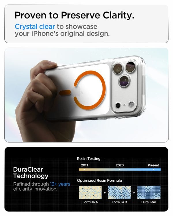 Spigen Ultra Hybrid MagSafe clear orange - iPhone 18 Pro Max/17 Pro Max