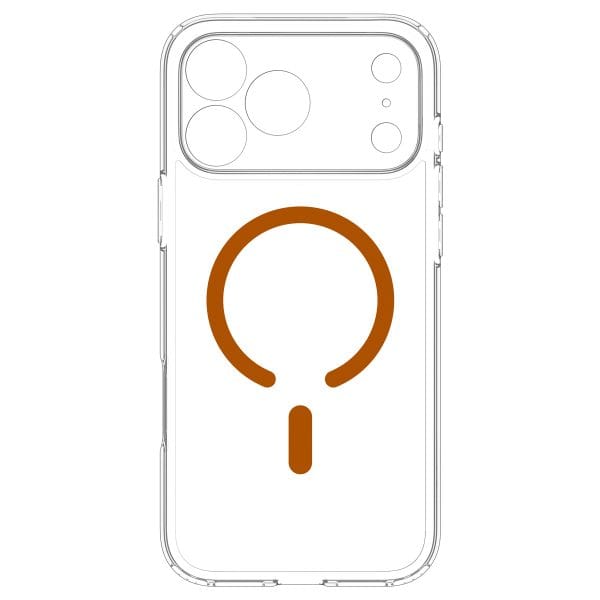 Spigen Ultra Hybrid MagSafe clear orange - iPhone 18 Pro Max/17 Pro Max