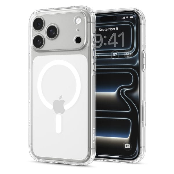 Spigen Ultra Hybrid MagSafe clear white - iPhone 18 Pro/17 Pro