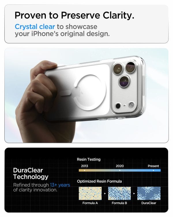 Spigen Ultra Hybrid MagSafe clear white - iPhone 18 Pro/17 Pro
