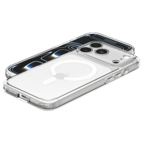 Spigen Ultra Hybrid MagSafe clear white - iPhone 18 Pro/17 Pro