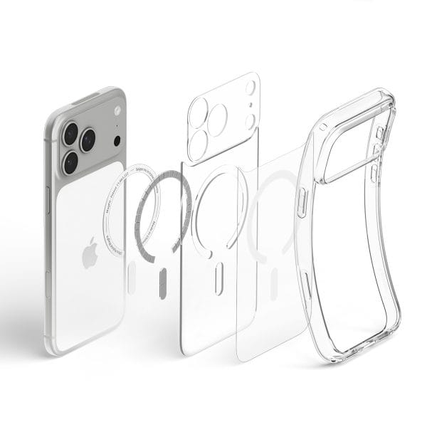 Spigen Ultra Hybrid MagSafe clear white - iPhone 18 Pro/17 Pro