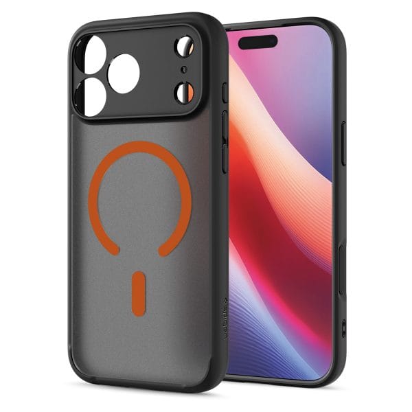 Spigen Ultra Hybrid MagSafe frost black orange - iPhone 18 Pro Max/17 Pro Max
