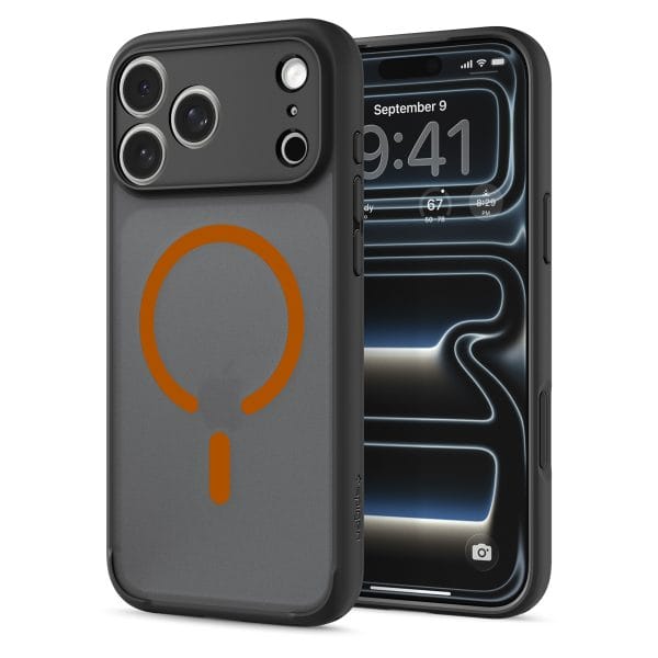 Spigen Ultra Hybrid MagSafe frost black orange - iPhone 18 Pro Max/17 Pro Max