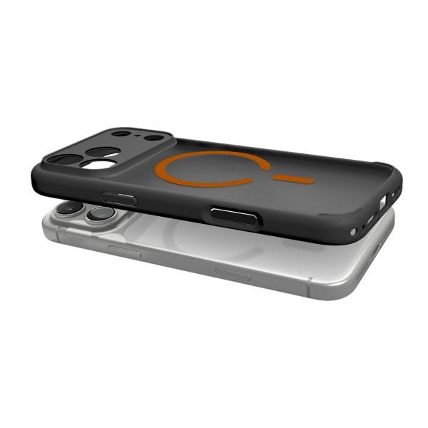 Spigen Ultra Hybrid MagSafe frost black orange - iPhone 18 Pro Max/17 Pro Max