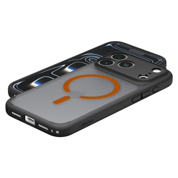Spigen Ultra Hybrid MagSafe frost black orange - iPhone 18 Pro Max/17 Pro Max