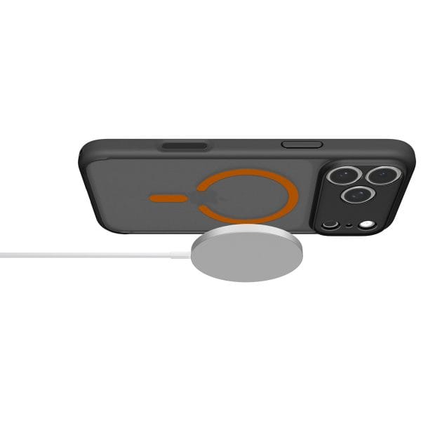 Spigen Ultra Hybrid MagSafe frost black orange - iPhone 18 Pro Max/17 Pro Max