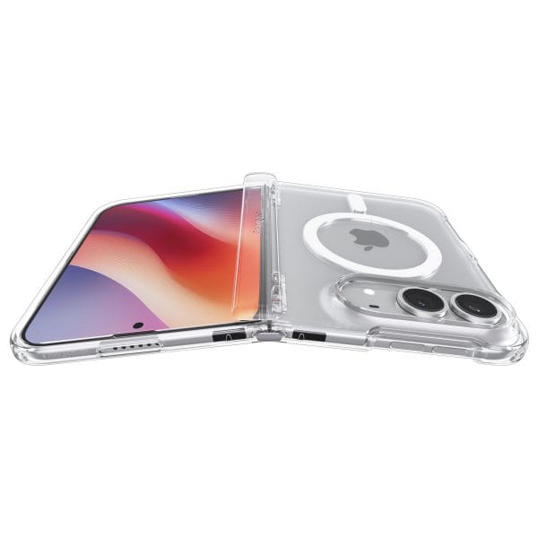 Spigen Ultra Hybrid Pro MagSafe clear white - iPhone Duo