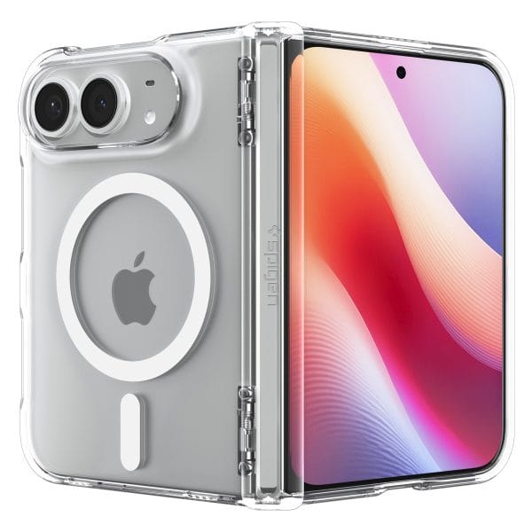 Spigen Ultra Hybrid Pro MagSafe clear white - iPhone Duo