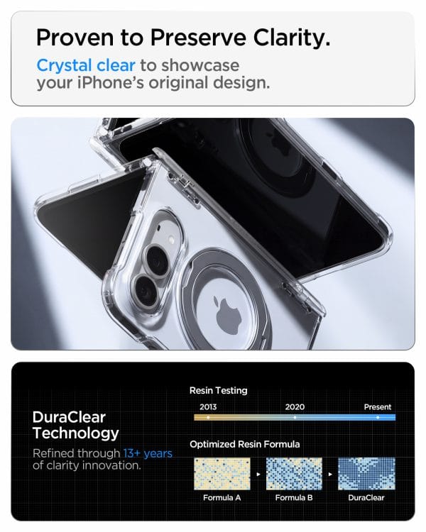 Spigen Ultra Hybrid Pro S MagSafe clear white - iPhone Duo