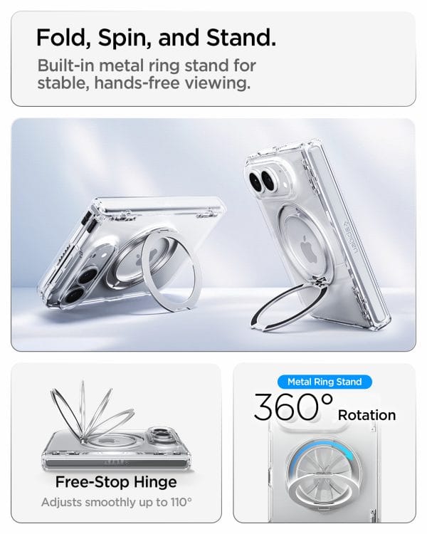 Spigen Ultra Hybrid Pro S MagSafe clear white - iPhone Duo
