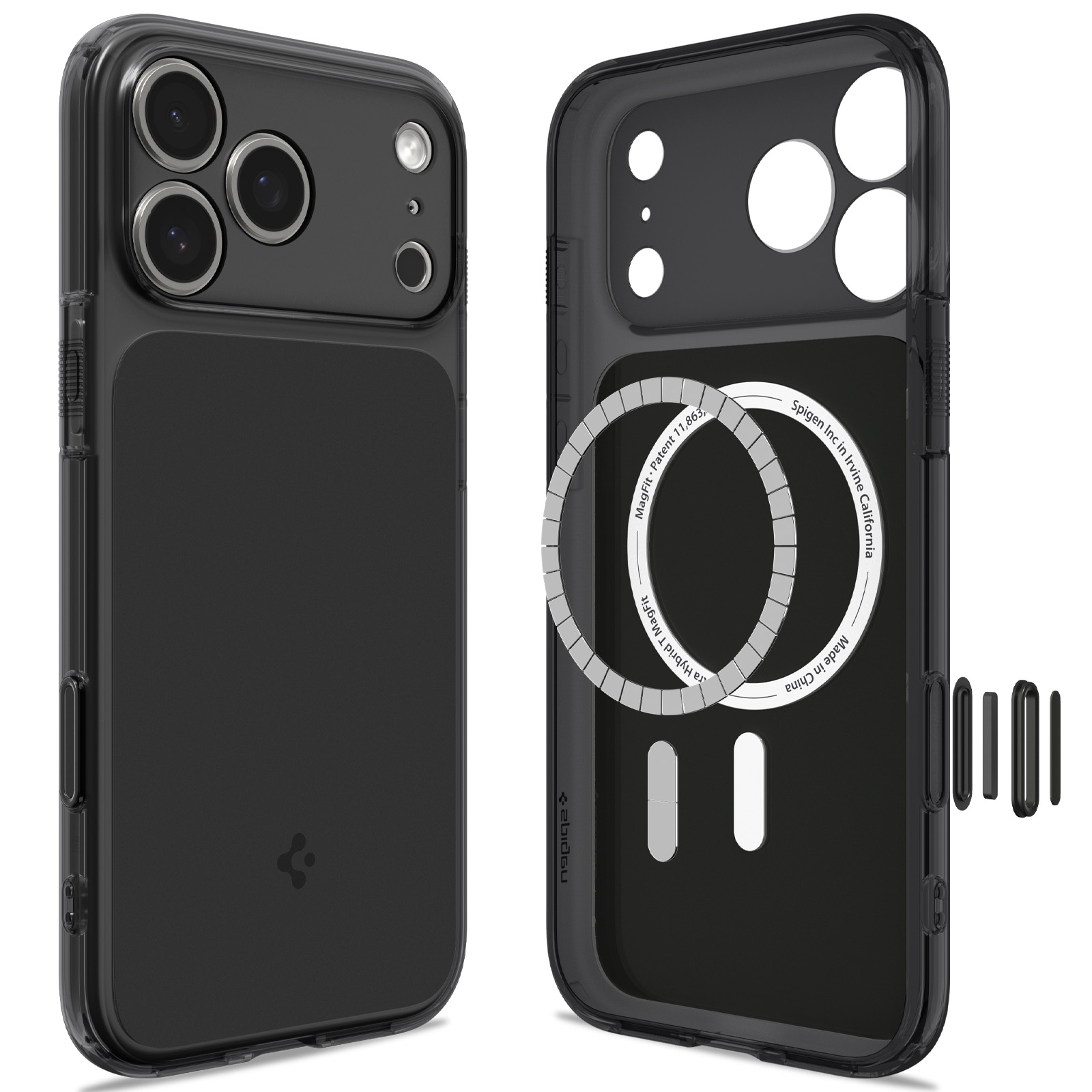 Spigen Ultra Hybrid T MagSafe matte black - iPhone 18 Pro Max/17 Pro Max