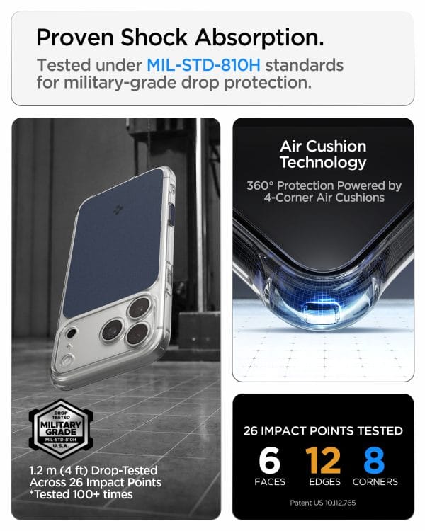 Spigen Ultra Hybrid T MagSafe matte blue - iPhone 18 Pro/17 Pro