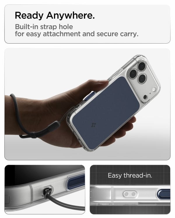 Spigen Ultra Hybrid T MagSafe matte blue - iPhone 18 Pro/17 Pro