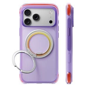 Θήκη iPhone 18 Pro Max Torras O3 Air Core MagSafe Stand Prism Plum