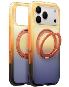 Θήκη iPhone 18 Pro Max TORRAS Ostand O3 Air Gradient MagSafe Orange Purple με Stand 360° X00RP102S036