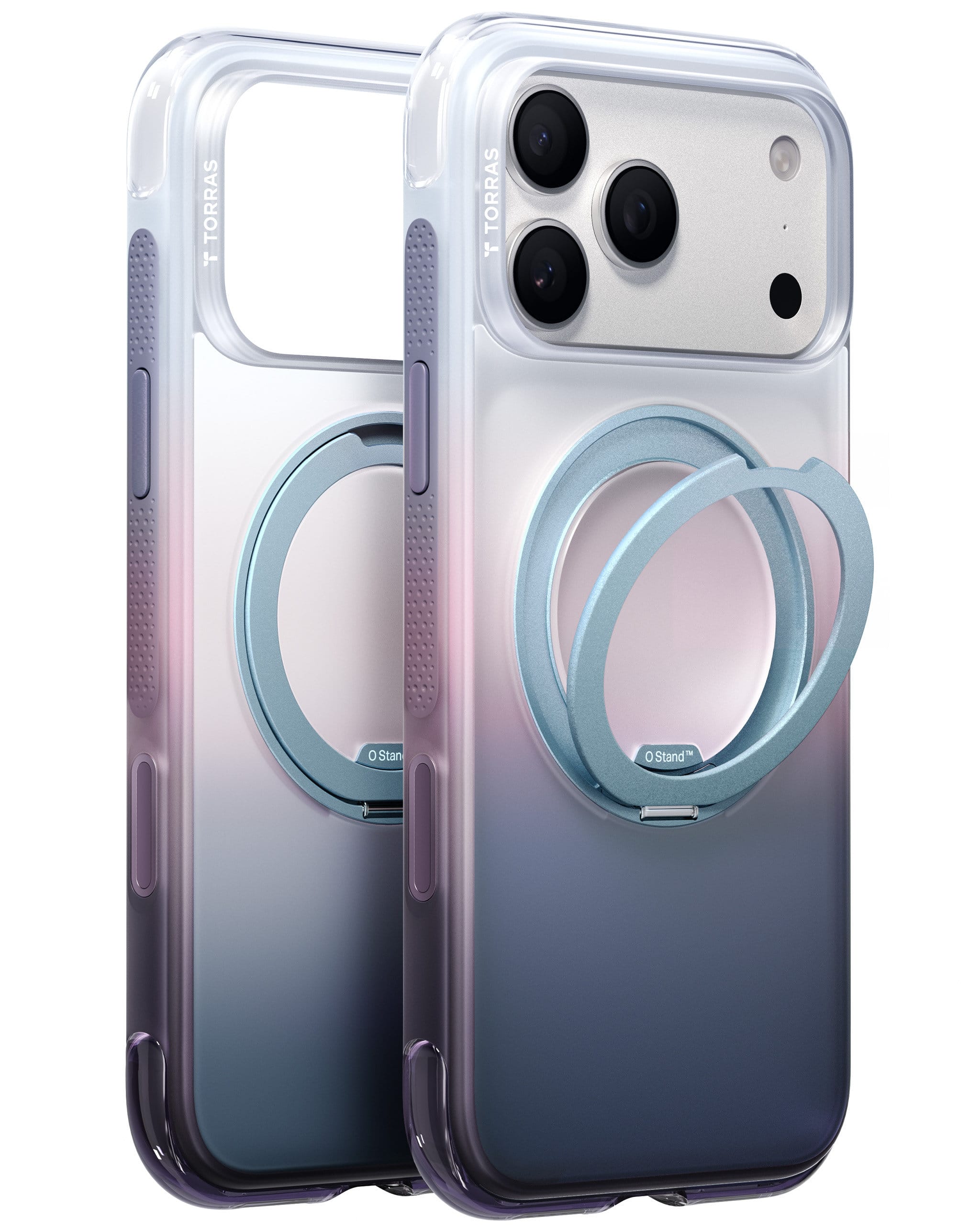 Θήκη iPhone 18 Pro Max TORRAS Ostand O3 Air Gradient MagSafe Purple Blue με Stand 360° X00RP102S034