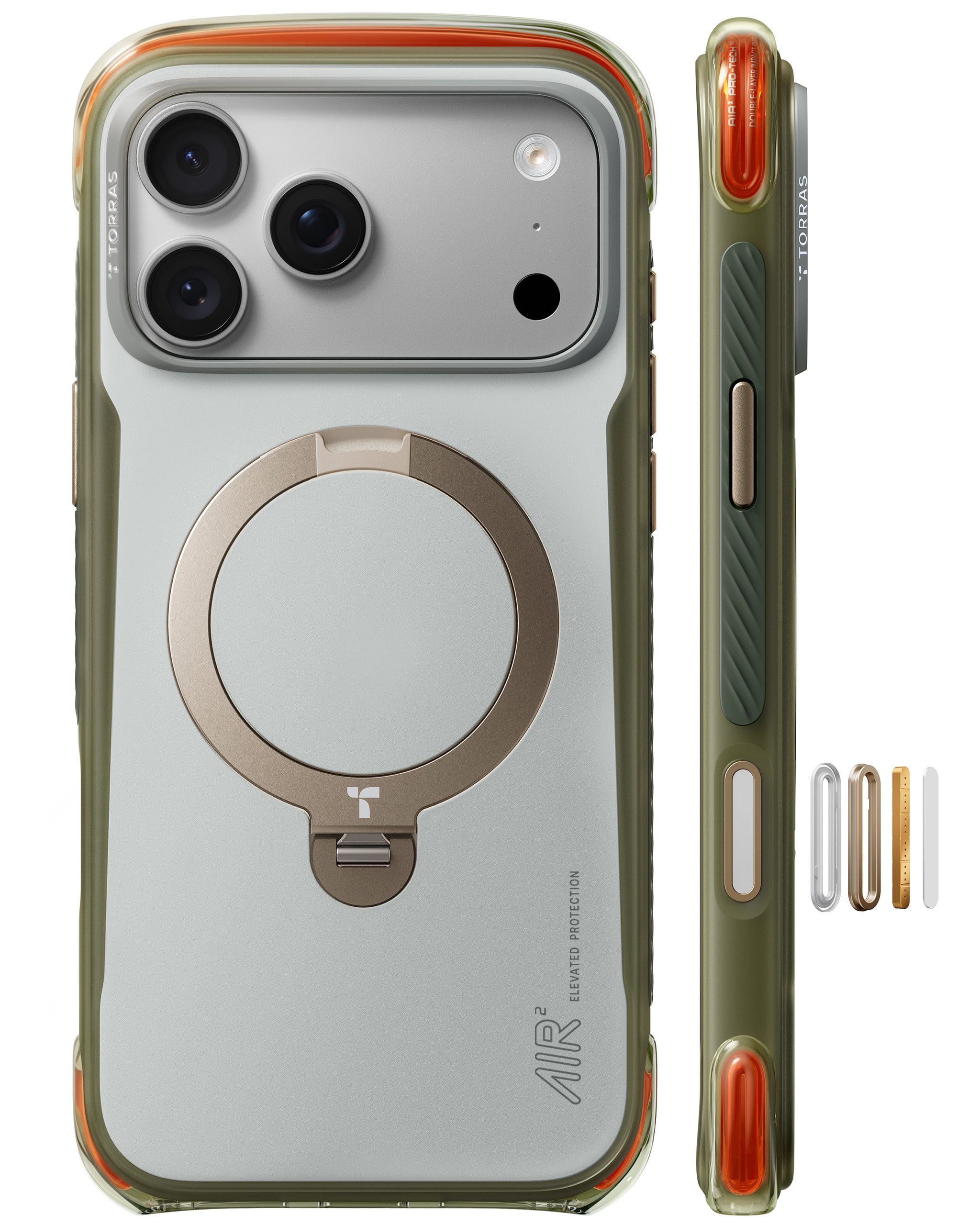 Torras Ostand Q3 Air Pro alpine marble white - iPhone 18 Pro