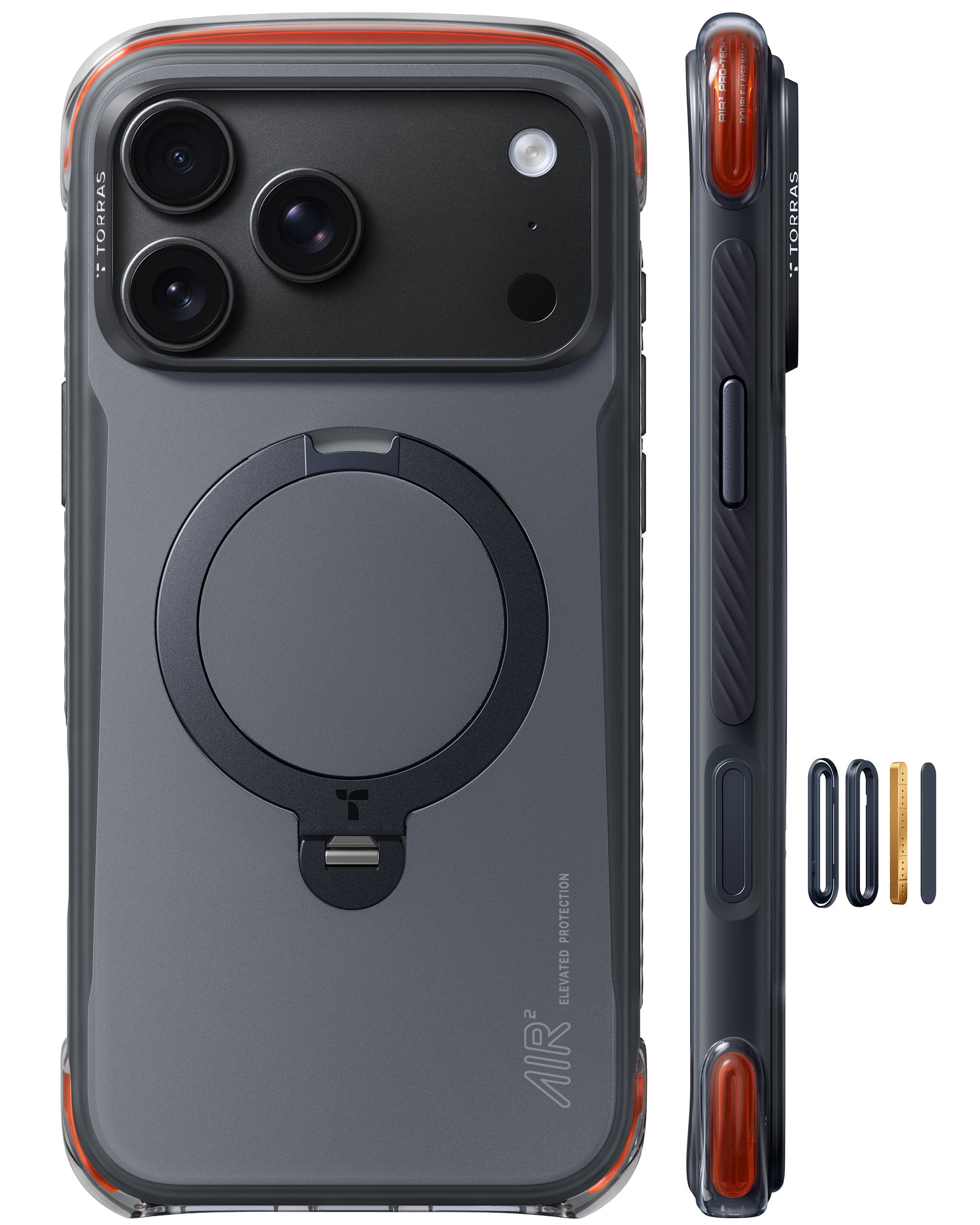 Θήκη iPhone 18 Pro Max TORRAS Ostand Q3 Air Pro MagSafe Obsidian Core με Stand 360° X00RP17218020