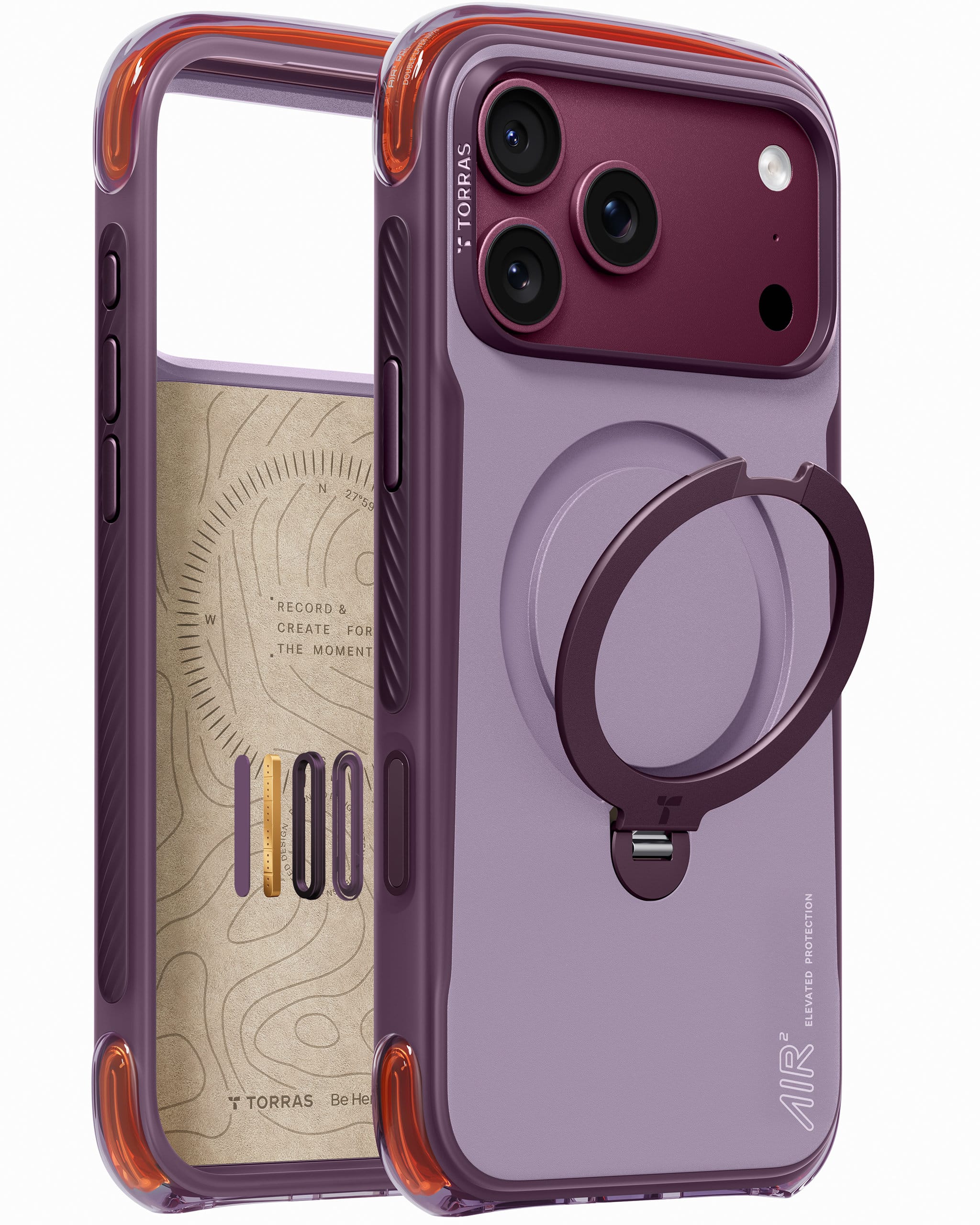 Torras Ostand Q3 Air Pro violet summit purple - iPhone 18 Pro