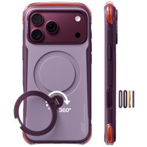 Θήκη iPhone 18 Pro Max Torras Ostand Q3 Air Pro MagSafe Violet Summit με stand 360°