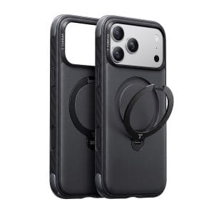 Θήκη iPhone 18 Pro Max TORRAS Ostand Q3 Rugged MagSafe Jet Black με Stand 360° X00RP167A18030