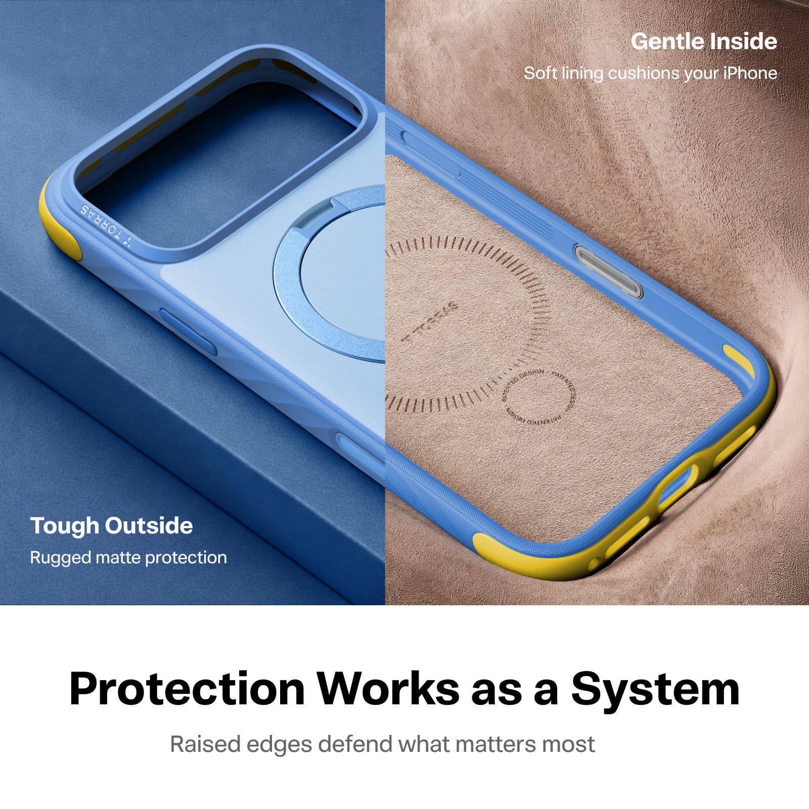 Torras Ostand Q3 Rugg blue - iPhone 18 Pro Max