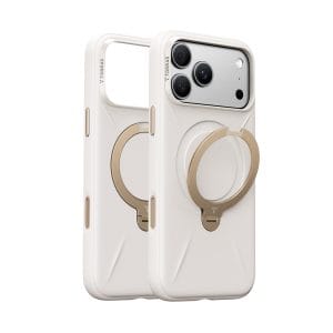 Θήκη iPhone 18 Pro / 17 Pro Torras Ostand Q3 Silicone MagSafe White