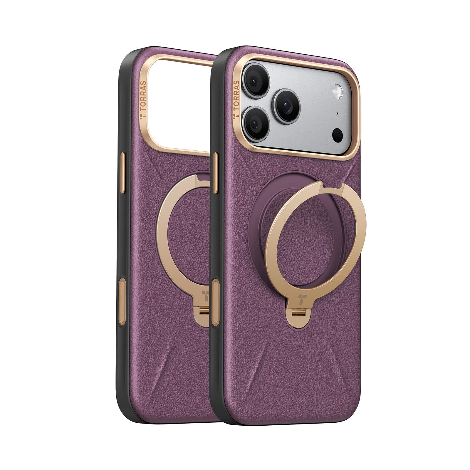 Θήκη iPhone 18 Pro Max TORRAS Ostand Q3 VegSkin MagSafe Purple με Stand 360° X00RP147M18029