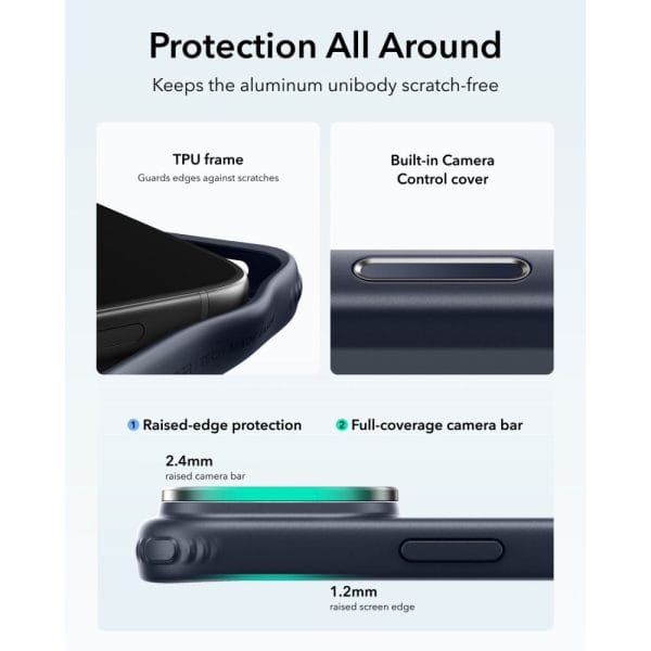 Θήκη iPhone 18 Pro / 17 Pro ESR Classic Hybrid Kickstand MagSafe Frosted Blue - Image 5