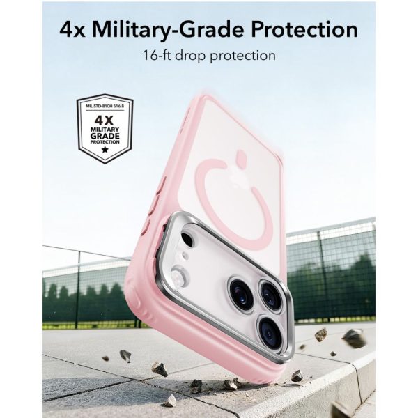 Θήκη iPhone 18 Pro / 17 Pro ESR Classic Hybrid Kickstand MagSafe Frosted Bubblegum Pink - Image 4