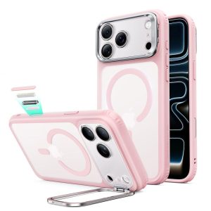 Θήκη iPhone 18 Pro 17 Pro ESR Classic Hybrid Kickstand MagSafe Frosted Bubblegum Pink