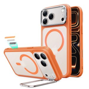 Θήκη iPhone 18 Pro 17 Pro ESR Classic Hybrid Kickstand MagSafe Frosted Orange