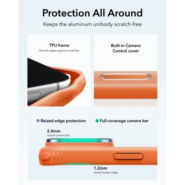Θήκη iPhone 18 Pro / 17 Pro ESR Classic Hybrid Kickstand MagSafe Frosted Orange - Image 5