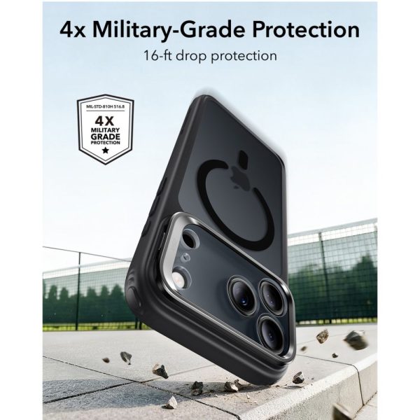 Θήκη iPhone 18 Pro Max / 17 Pro Max ESR Classic Hybrid Kickstand MagSafe Frosted Black - Image 4