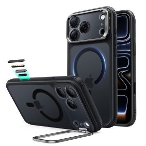 Θήκη iPhone 18 Pro Max 17 Pro Max ESR Classic Hybrid Kickstand MagSafe Frosted Black