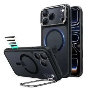 Θήκη iPhone 18 Pro Max 17 Pro Max ESR Classic Hybrid Kickstand MagSafe Frosted Black