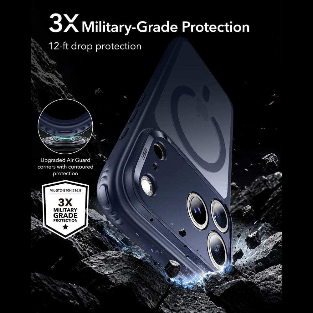 Θήκη iPhone 18 Pro Max / 17 Pro Max ESR Classic Hybrid MagSafe Frosted Blue (1A86400404) - Image 3