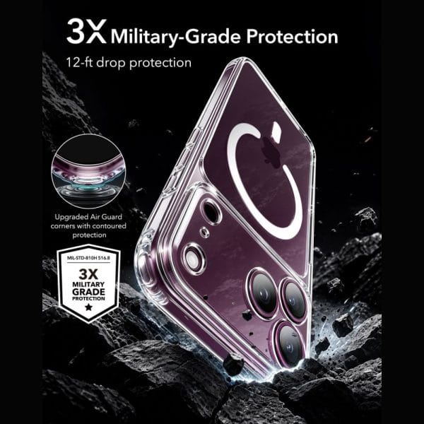 Σετ Θήκη + Τζάμι iPhone 17 Pro / 18 Pro ESR Classic Hybrid MagSafe Clear - Image 5