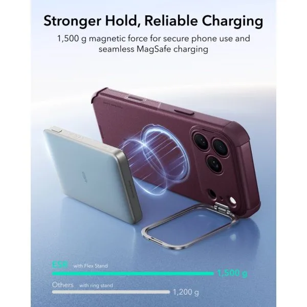 Θήκη iPhone 18 Pro / 17 Pro ESR Cyber Tough Kickstand MagSafe Deep Burgundy - Image 7