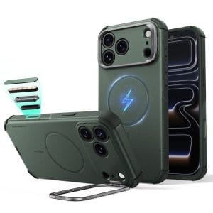 Θήκη iPhone 18 Pro Max 17 Pro Max ESR Cyber Tough Kickstand MagSafe Olive Green
