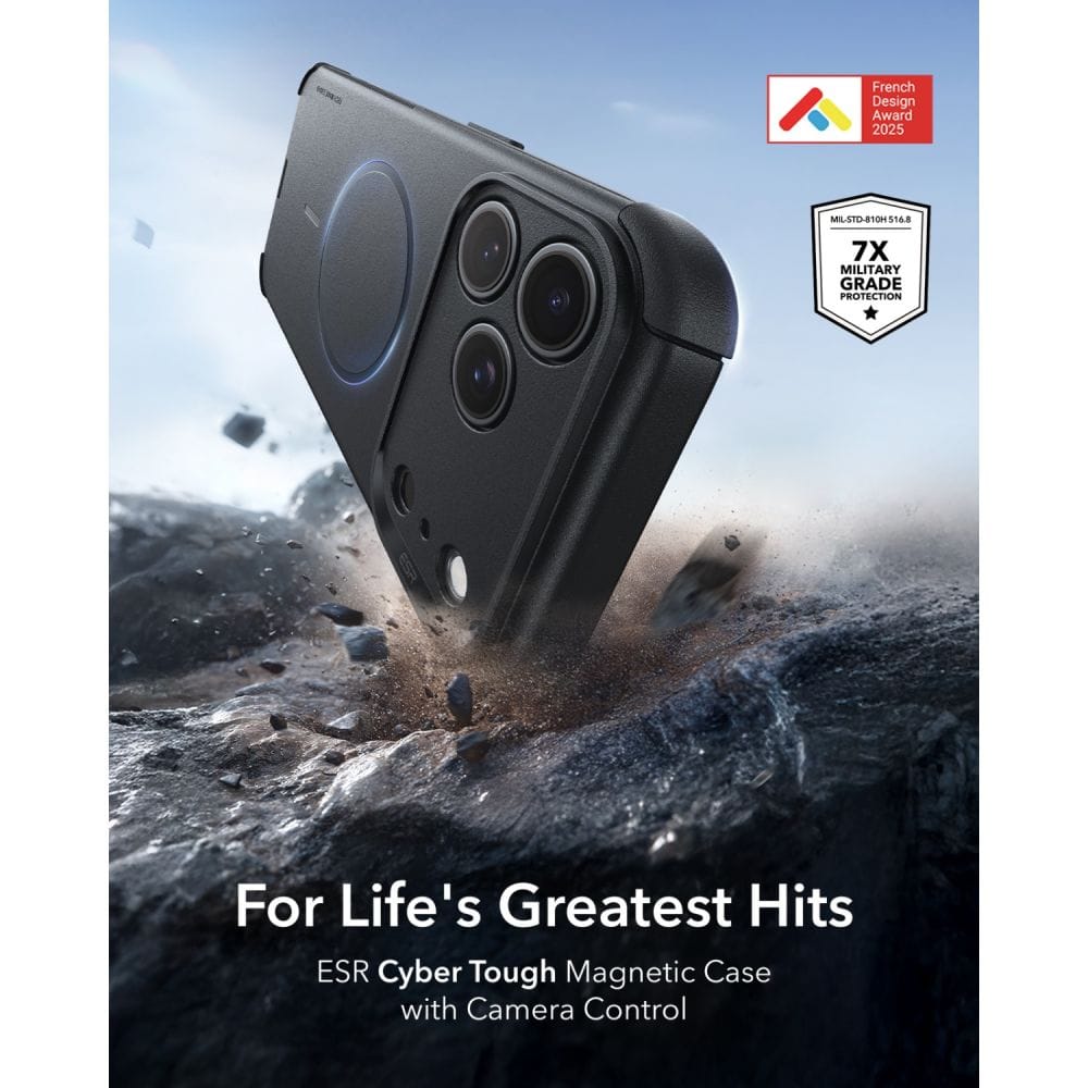 Θήκη iPhone 18 Pro / 17 Pro ESR Cyber Tough MagSafe Black - Image 2