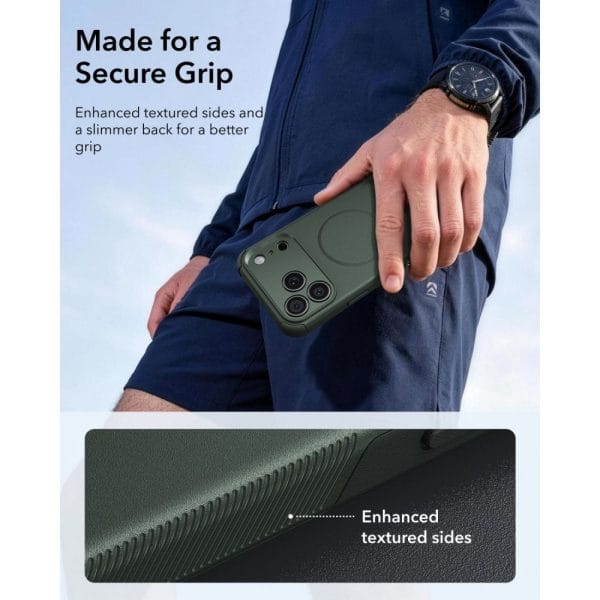 Θήκη iPhone 18 Pro / 17 Pro ESR Cyber Tough MagSafe Green - Image 5