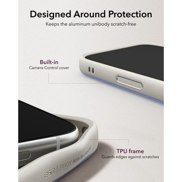 Θήκη iPhone 18 Pro / 17 Pro ESR Atelier Leather Kickstand MagSafe Grey - Image 8