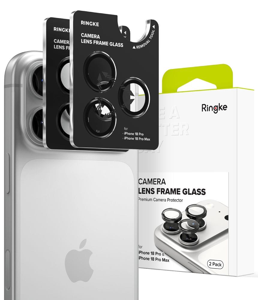 Προστασία Κάμερας iPhone 18 Pro 18 Pro Max Ringke Camera Frame Protector 2-Pack Black