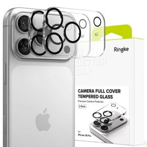 Προστασία Κάμερας iPhone 18 Pro Ringke Camera Full Cover 2-Pack Black